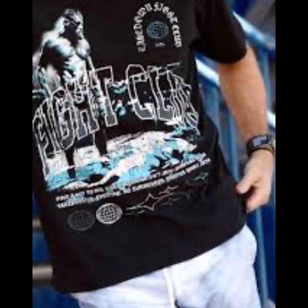 Black takedown boxy fit Connor McGregor Fight Club Men's T-Shirt